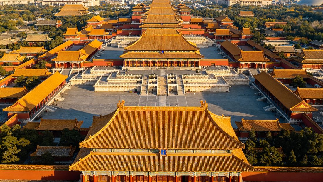 故宫太和殿建筑群航拍