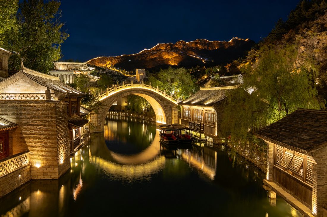 京郊古北水镇夜景
